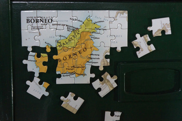 Borneo magnetic map puzzle Where Exactly Maps
