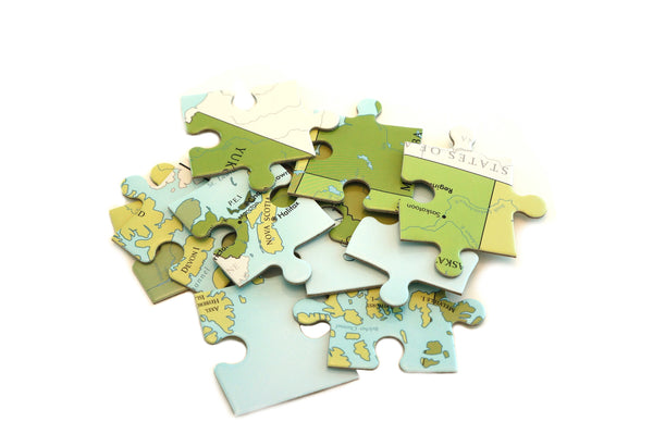 Political Map of Canada 70 piece jigsaw puzzle for kids by Where Exactly Maps
