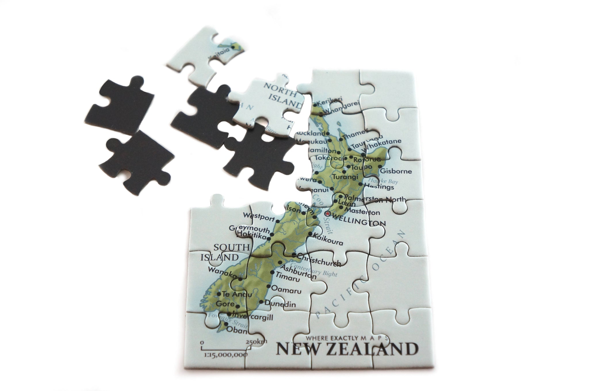 New Zealand magnetic map puzzle Where Exactly Maps
